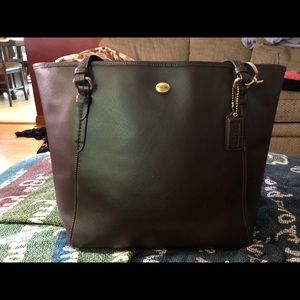 Coach Brown Leather Tote
